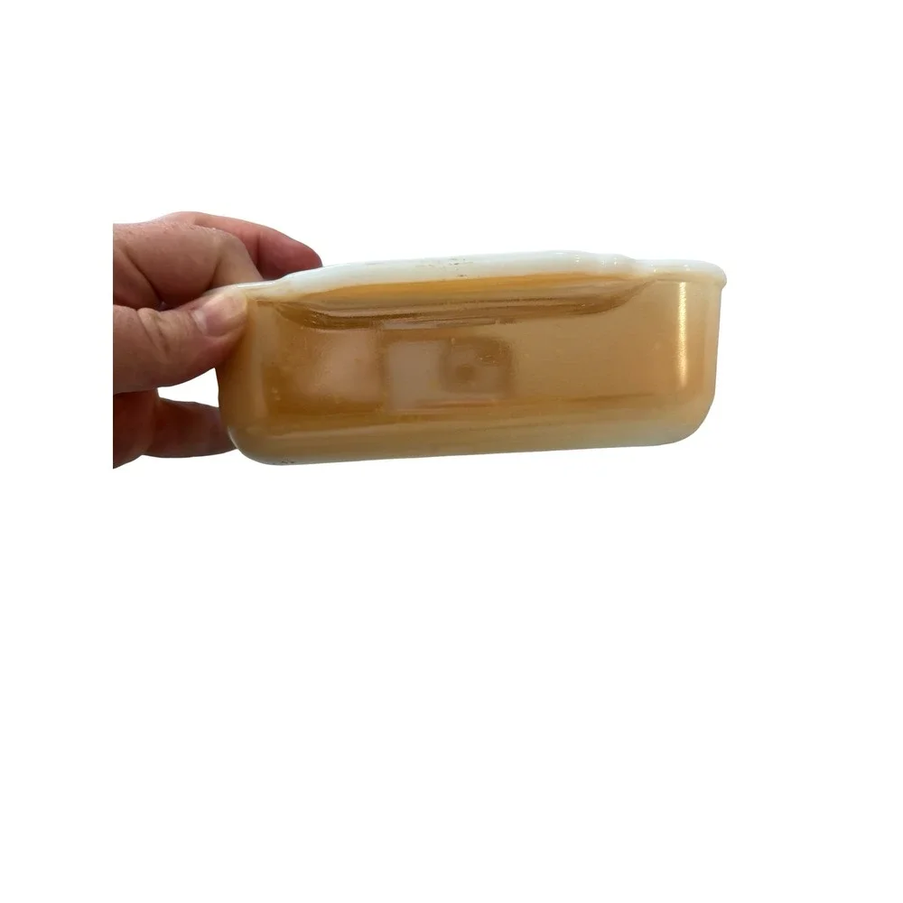 Fire-King Peach Luster 1 Quart Rectangular Baking Dish Anchor Hocking Vintage
